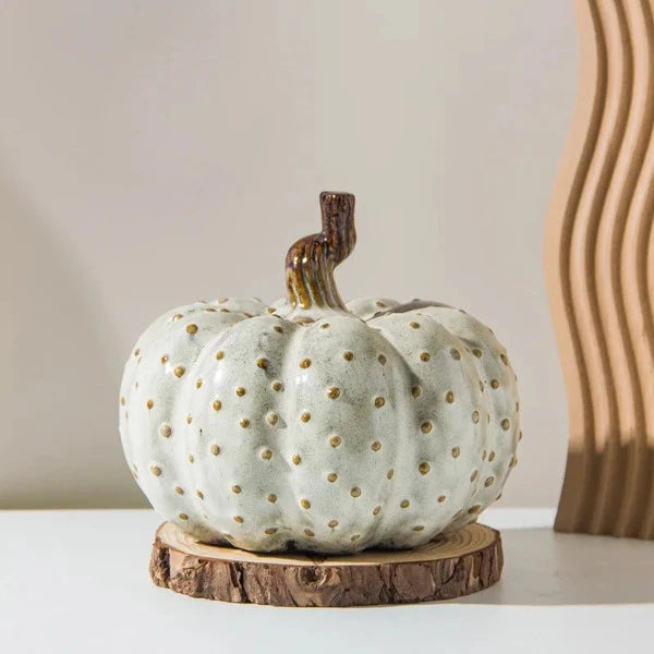 Ceramic Pumpkin Ornament