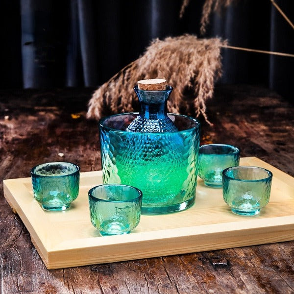 Glass Sake Set (Assorted Colours)