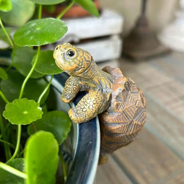 Tortoise Plant Pot Ornament
