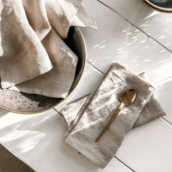 Pure Linen Napkin (Set of 4 - Assorted Colours)