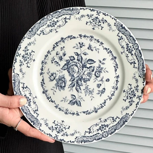 ceramic floral plates