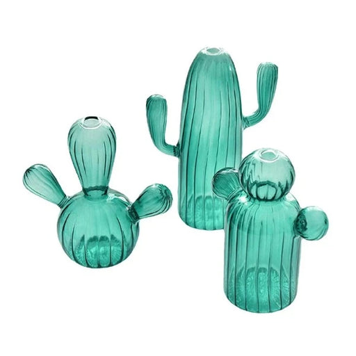 glass cactus vase