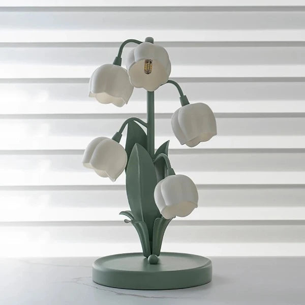 lily of the valley lamp vintage