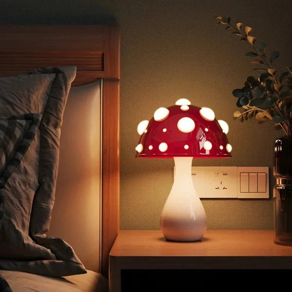 mushroom toadstool lamp
