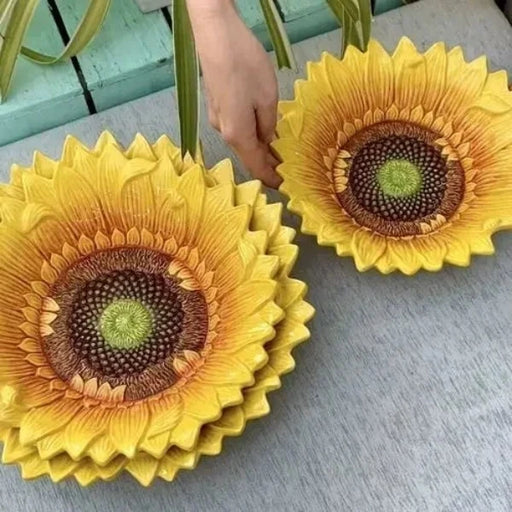 sunflower serving platter