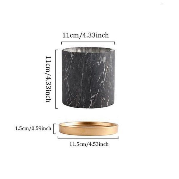 Handmade Ceramic Plant Pot with Base