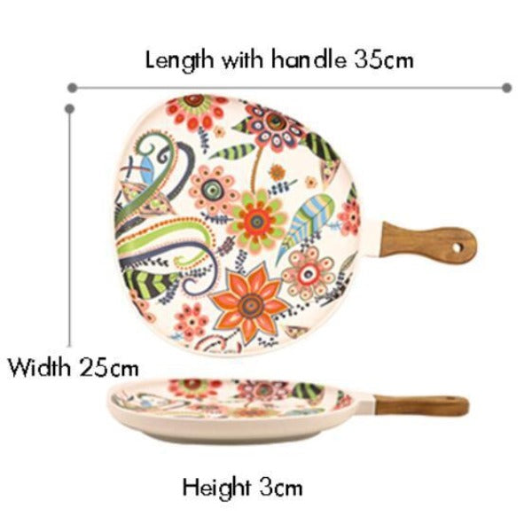 Floral Serving Paddle Board