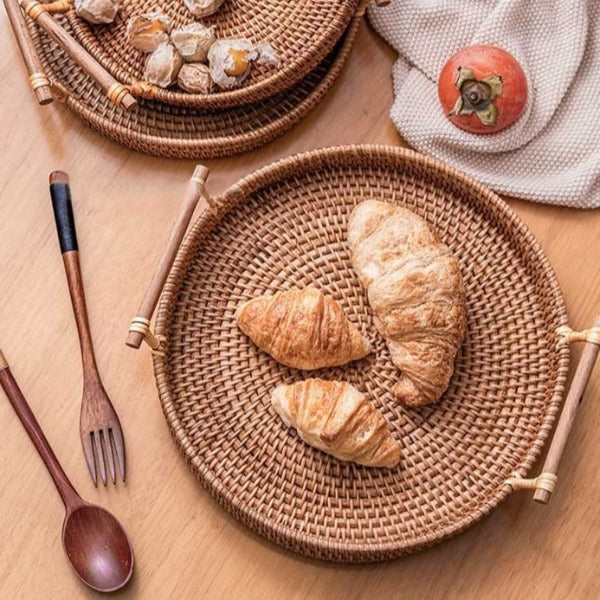 Rattan Tray Round