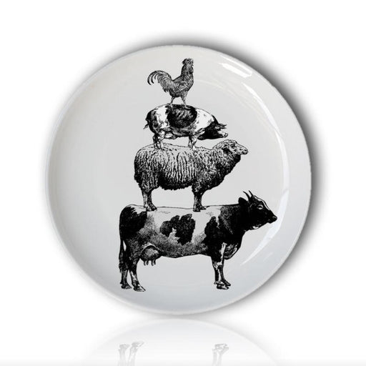 Plate with Farm Animals
