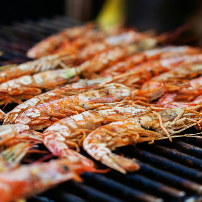 Fierce and Flavorful: BBQ Butterflied Tiger Prawns with Spicy Garlic Butter