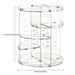 360 rotating makeup organizer