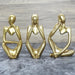 3pcs abstract resin statue