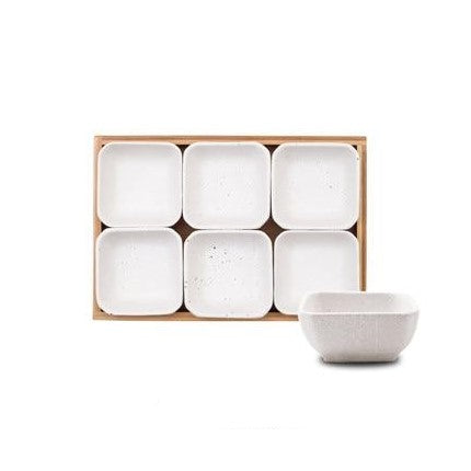 6 piece square bowl set