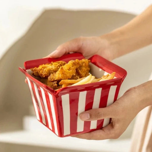 Ceramic Popcorn Bowl