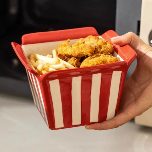 Ceramic Popcorn Bowl