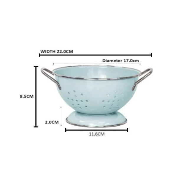 Enamel Colander (Assorted Colours)