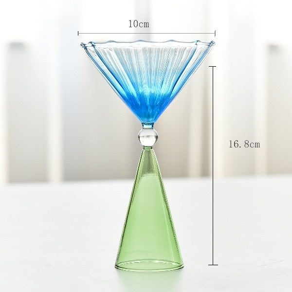 colorful martini glass