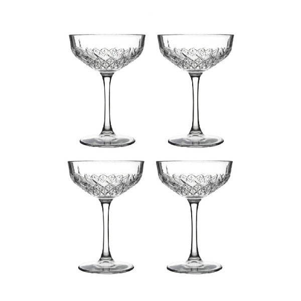 Crystal Coupe Glasses Vintage