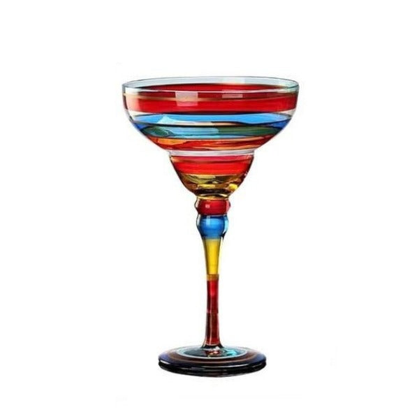 Festive Margarita Cocktail Glasses