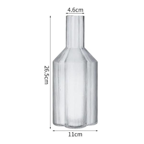 Fluted Clover Carafe