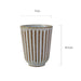 Fluted Ceramic Mug