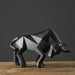 Geometric Bull statue