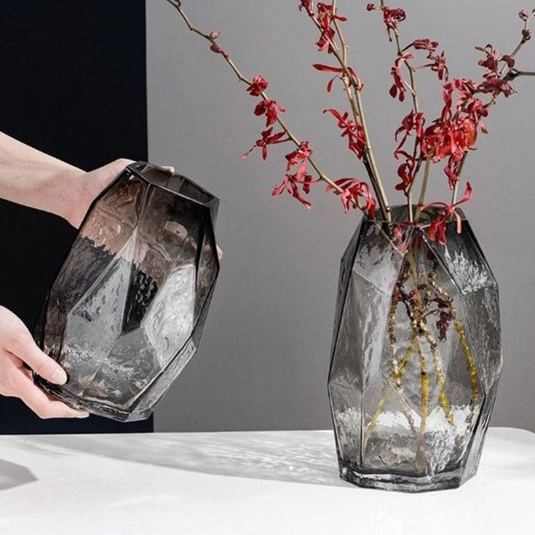 Geometric Glass Vase