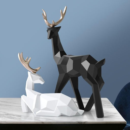 Geometric Deer statue