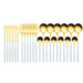 Gold and White Luxury Cutlery Set