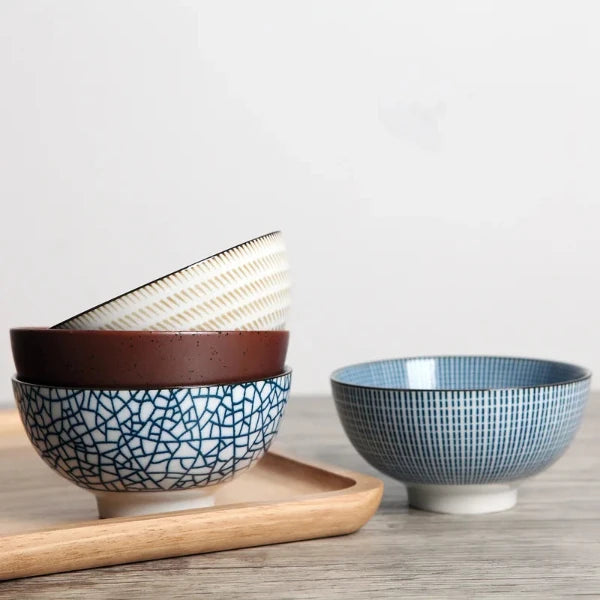 Wabi-Sabi Rice Bowls (Set of 4)