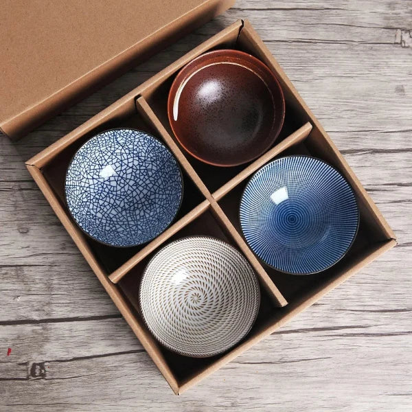 Wabi-Sabi Rice Bowls (Set of 4)