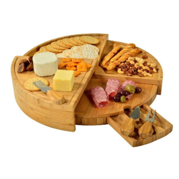 Bamboo Cheese Board Set