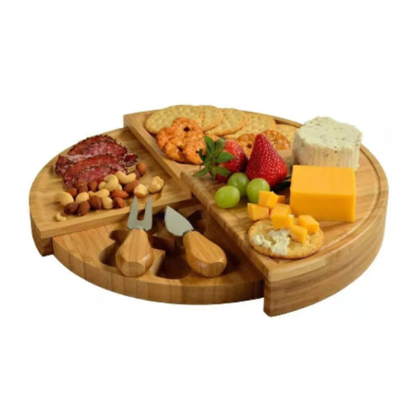 Bamboo Cheese Board Set