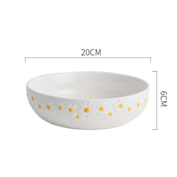 Daisy Ceramic Plate (Assorted Sizes)