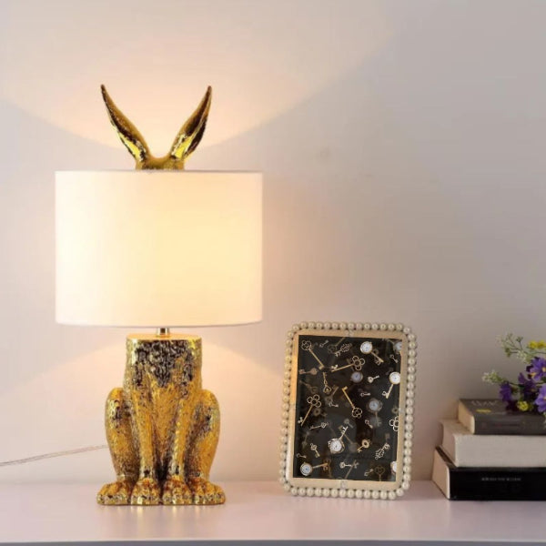 Curious Rabbit Table Lamp (Assorted Colours) — Habitarē Home & Garden