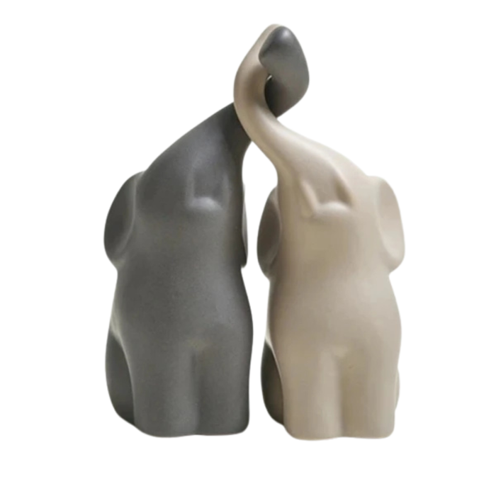 Lovely Elephants (Set of 2 - Assorted Sizes)