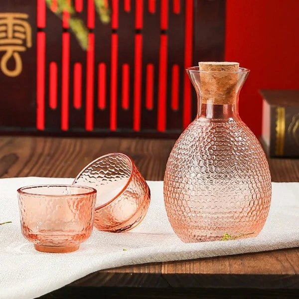 Glass Sake Set (Assorted Colours)