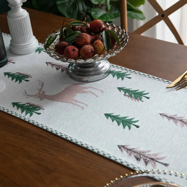 Nordic Christmas Table Runner - (Pink/Blue - Assorted  Sizes)