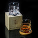 Irregular lipped whisky tumbler