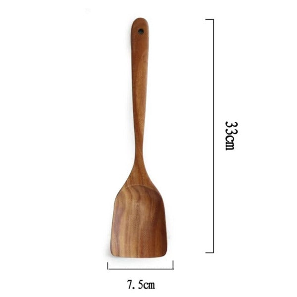 Natural Teak Wooden Utensil Set