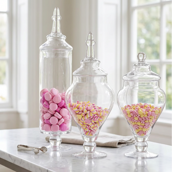 Apothecary Jars (Set of 3)