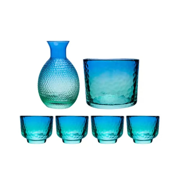 Glass Sake Set (Assorted Colours)