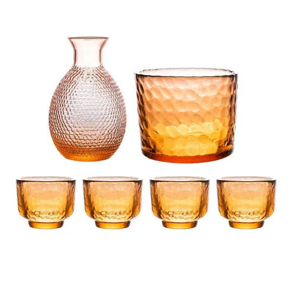 Glass Sake Set (Assorted Colours)