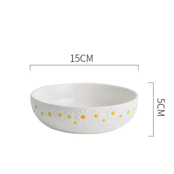 Daisy Ceramic Plate (Assorted Sizes)