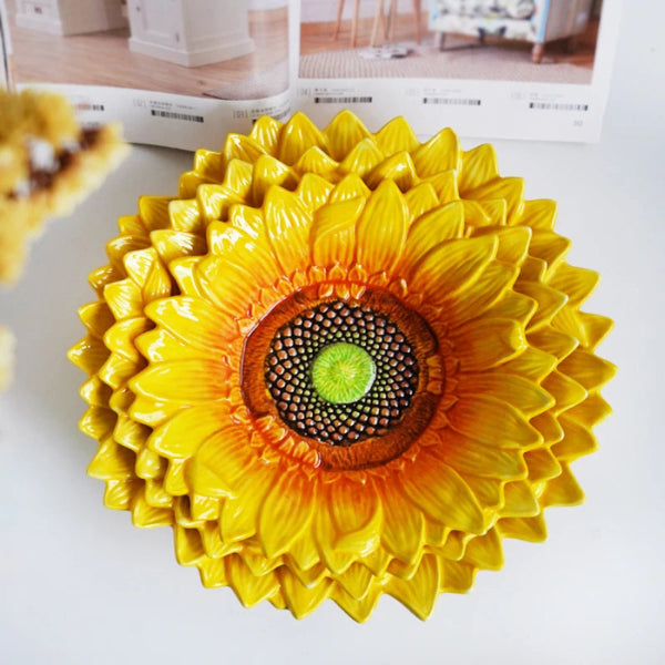 Sunflower Ceramic Bowl (Assorted Sizes)