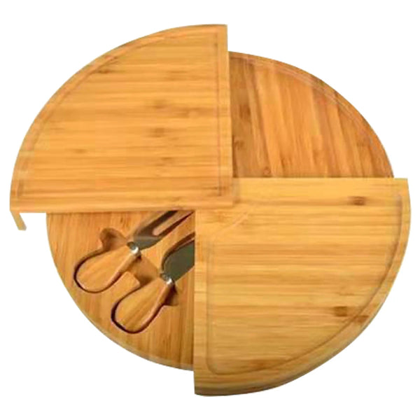 Bamboo Cheese Board Set