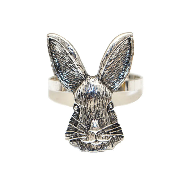 Rabbit Napkin Rings - Set of 6 (Assorted Colours)