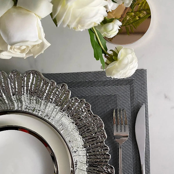 Aura Charger Plates (Set of 6 - Assorted Colours)