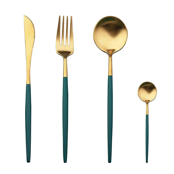 Lyx 4 Piece Cutlery Set (Matte - Assorted Colours)