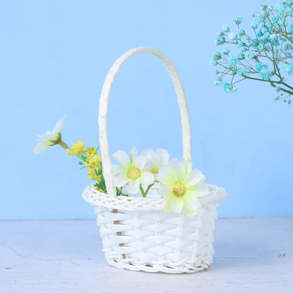 White Mini Woven Basket (Assorted Styles)